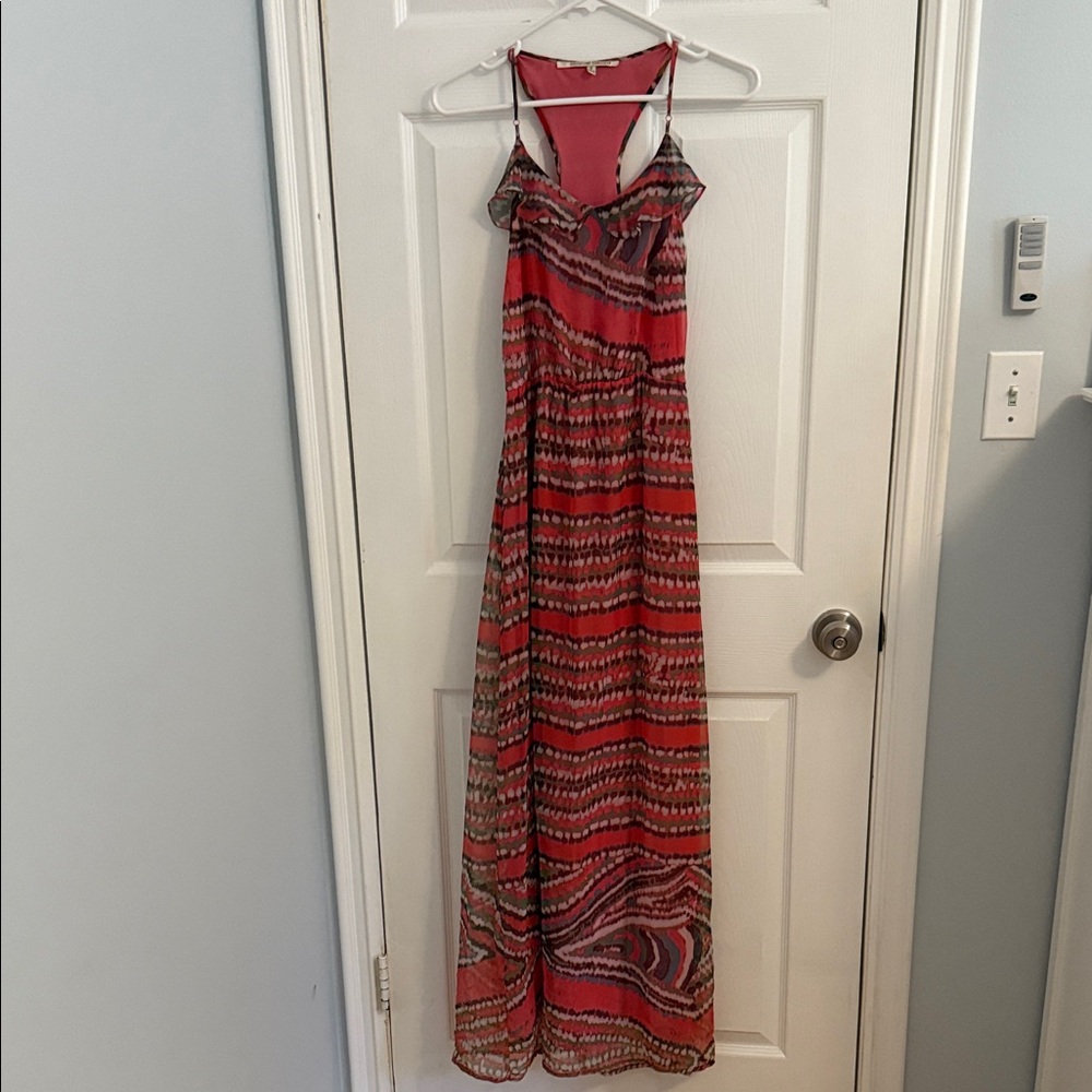 Collective Concepts Vibrant Patterned Maxi Dress